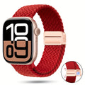 Braided Nylon Apple Watch Band with Magnetic Clasp – Adjustable, Breathable, Sweat-Resistant Strap for Series 10/9/8/7/6/5/4/3/2/1 SE, Fits 38mm to 49mm, Unisex Design for Men and Women, Magnetic Watch Band | Braided Design