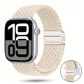 Braided Nylon Apple Watch Band with Magnetic Clasp – Adjustable, Breathable, Sweat-Resistant Strap for Series 10/9/8/7/6/5/4/3/2/1 SE, Fits 38mm to 49mm, Unisex Design for Men and Women, Magnetic Watch Band | Braided Design