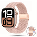 Braided Nylon Apple Watch Band with Magnetic Clasp – Adjustable, Breathable, Sweat-Resistant Strap for Series 10/9/8/7/6/5/4/3/2/1 SE, Fits 38mm to 49mm, Unisex Design for Men and Women, Magnetic Watch Band | Braided Design