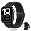 Braided Nylon Apple Watch Band with Magnetic Clasp – Adjustable, Breathable, Sweat-Resistant Strap for Series 10/9/8/7/6/5/4/3/2/1 SE, Fits 38mm to 49mm, Unisex Design for Men and Women, Magnetic Watch Band | Braided Design