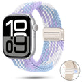 Braided Nylon Apple Watch Band with Magnetic Clasp – Adjustable, Breathable, Sweat-Resistant Strap for Series 10/9/8/7/6/5/4/3/2/1 SE, Fits 38mm to 49mm, Unisex Design for Men and Women, Magnetic Watch Band | Braided Design