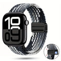 Braided Nylon Apple Watch Band with Magnetic Clasp – Adjustable, Breathable, Sweat-Resistant Strap for Series 10/9/8/7/6/5/4/3/2/1 SE, Fits 38mm to 49mm, Unisex Design for Men and Women, Magnetic Watch Band | Braided Design