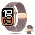 Braided Nylon Apple Watch Band with Magnetic Clasp – Adjustable, Breathable, Sweat-Resistant Strap for Series 10/9/8/7/6/5/4/3/2/1 SE, Fits 38mm to 49mm, Unisex Design for Men and Women, Magnetic Watch Band | Braided Design