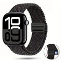 Braided Nylon Apple Watch Band with Magnetic Clasp – Adjustable, Breathable, Sweat-Resistant Strap for Series 10/9/8/7/6/5/4/3/2/1 SE, Fits 38mm to 49mm, Unisex Design for Men and Women, Magnetic Watch Band | Braided Design