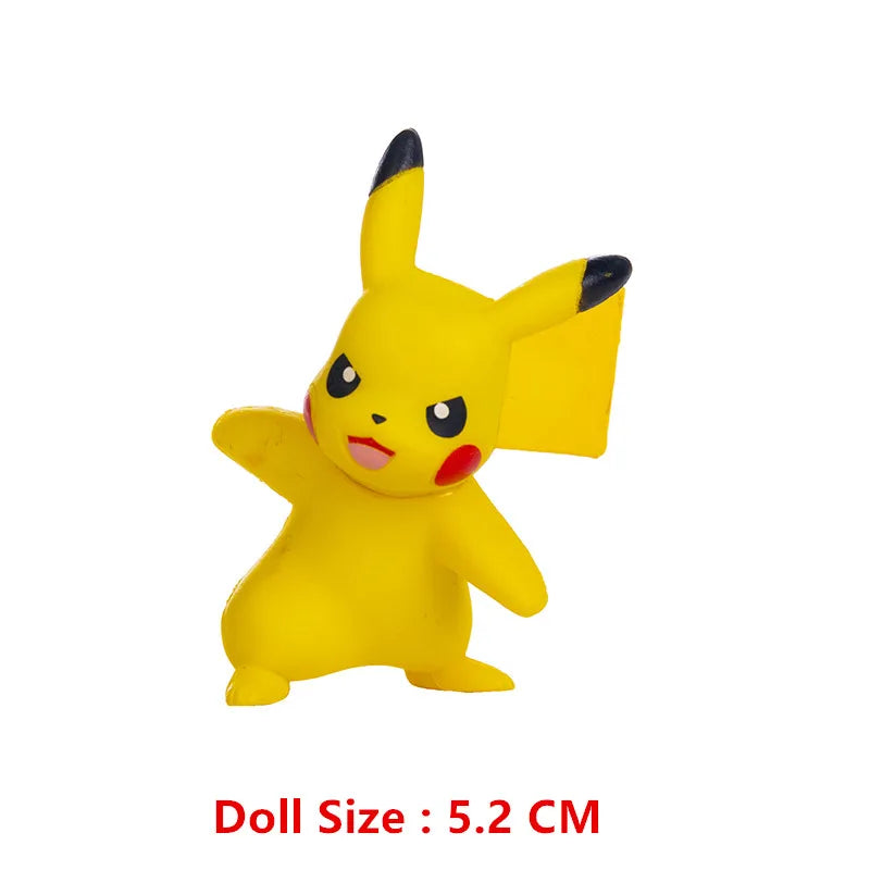 Pokemon 4-13Cm nouveaux dessins animés film figurine Pikachu Mewtwo Charmander Blastoise Gurado modèle d'action pour animaux de compagnie jouet cadeaux