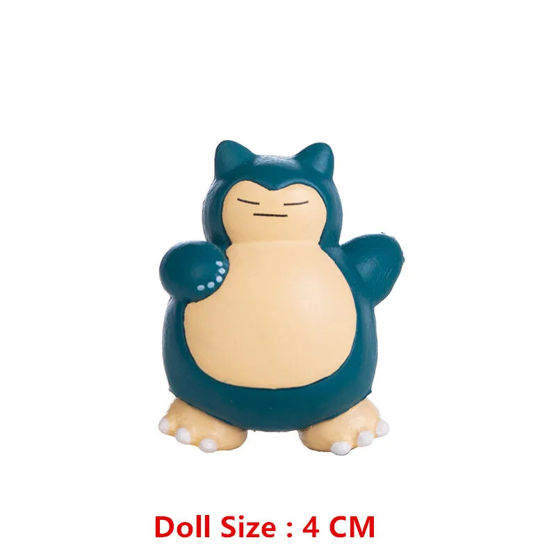 Pokemon 4-13Cm nouveaux dessins animés film figurine Pikachu Mewtwo Charmander Blastoise Gurado modèle d'action pour animaux de compagnie jouet cadeaux