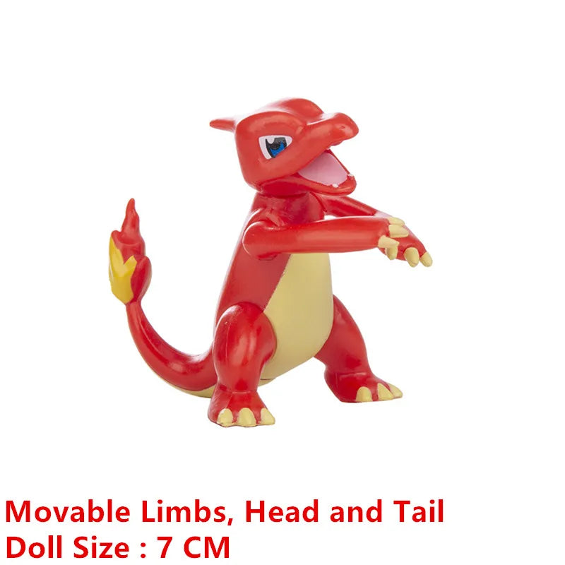 Pokemon 4-13Cm nouveaux dessins animés film figurine Pikachu Mewtwo Charmander Blastoise Gurado modèle d'action pour animaux de compagnie jouet cadeaux