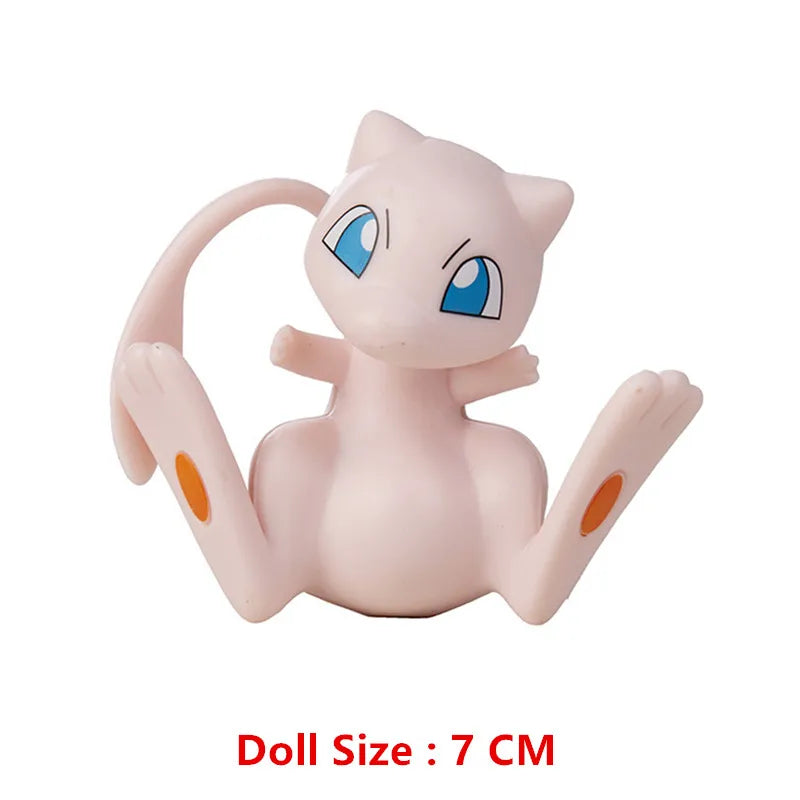 Pokemon 4-13Cm nouveaux dessins animés film figurine Pikachu Mewtwo Charmander Blastoise Gurado modèle d'action pour animaux de compagnie jouet cadeaux