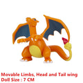 Pokemon 4-13Cm nouveaux dessins animés film figurine Pikachu Mewtwo Charmander Blastoise Gurado modèle d'action pour animaux de compagnie jouet cadeaux