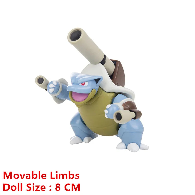 Pokemon 4-13Cm nouveaux dessins animés film figurine Pikachu Mewtwo Charmander Blastoise Gurado modèle d'action pour animaux de compagnie jouet cadeaux