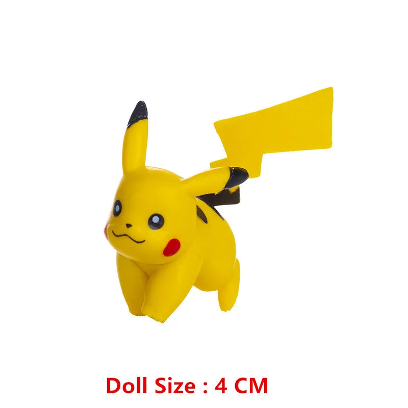 Pokemon 4-13Cm nouveaux dessins animés film figurine Pikachu Mewtwo Charmander Blastoise Gurado modèle d'action pour animaux de compagnie jouet cadeaux