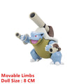 Pokemon 4-13Cm nouveaux dessins animés film figurine Pikachu Mewtwo Charmander Blastoise Gurado modèle d'action pour animaux de compagnie jouet cadeaux