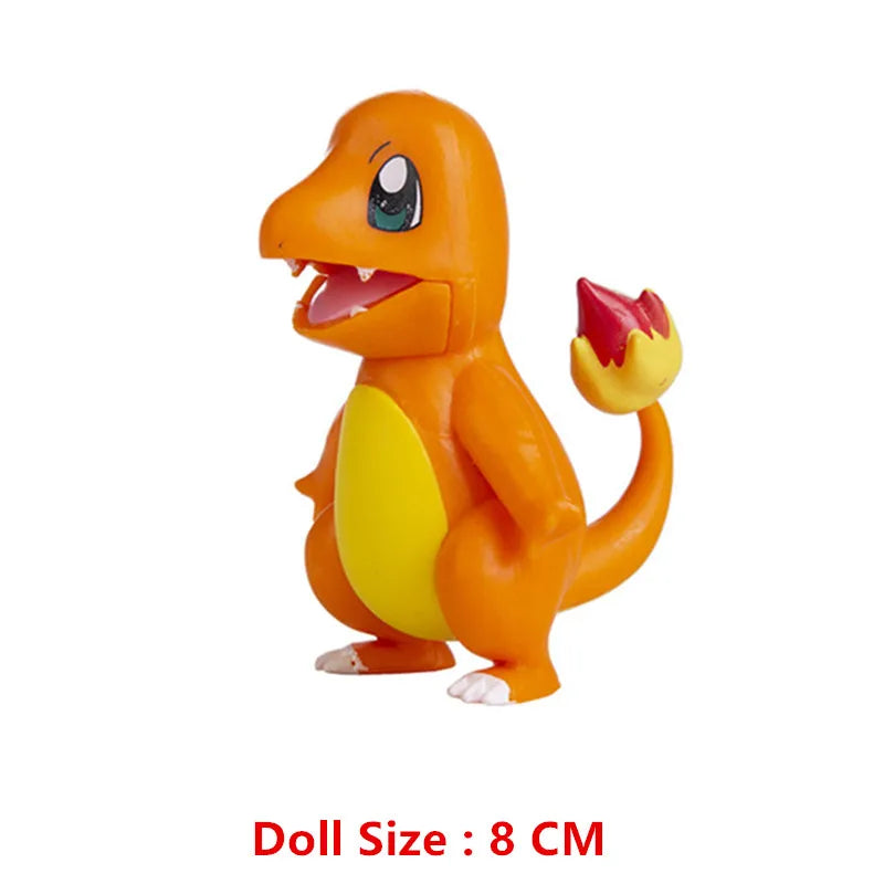 Pokemon 4-13Cm nouveaux dessins animés film figurine Pikachu Mewtwo Charmander Blastoise Gurado modèle d'action pour animaux de compagnie jouet cadeaux