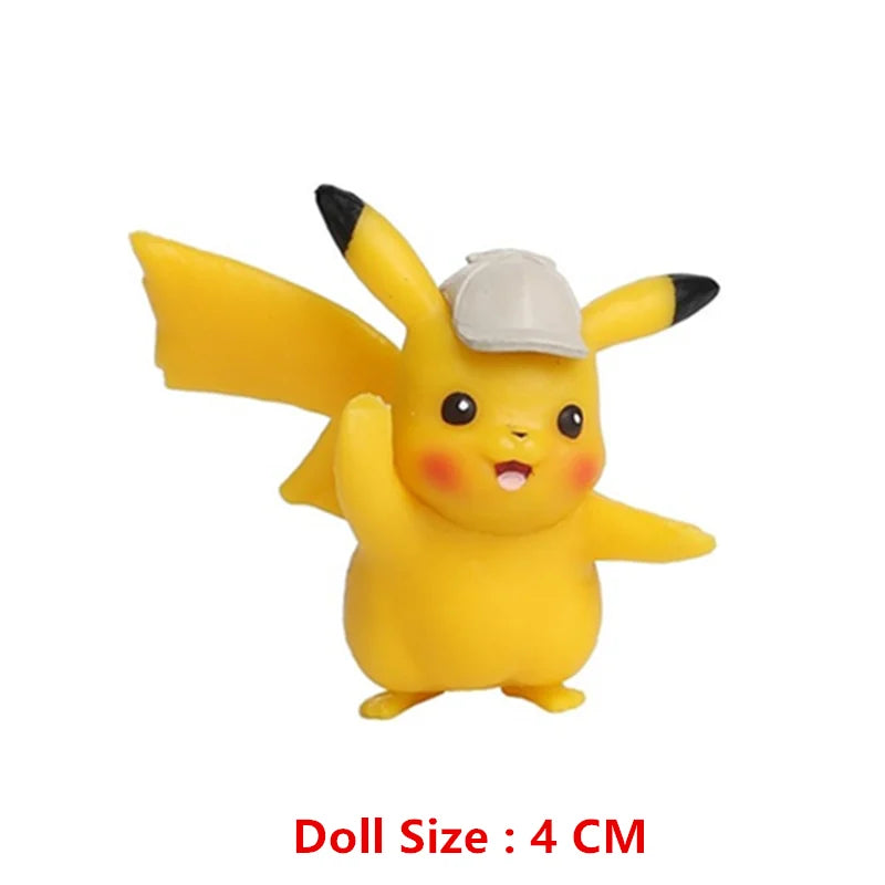 Pokemon 4-13Cm nouveaux dessins animés film figurine Pikachu Mewtwo Charmander Blastoise Gurado modèle d'action pour animaux de compagnie jouet cadeaux