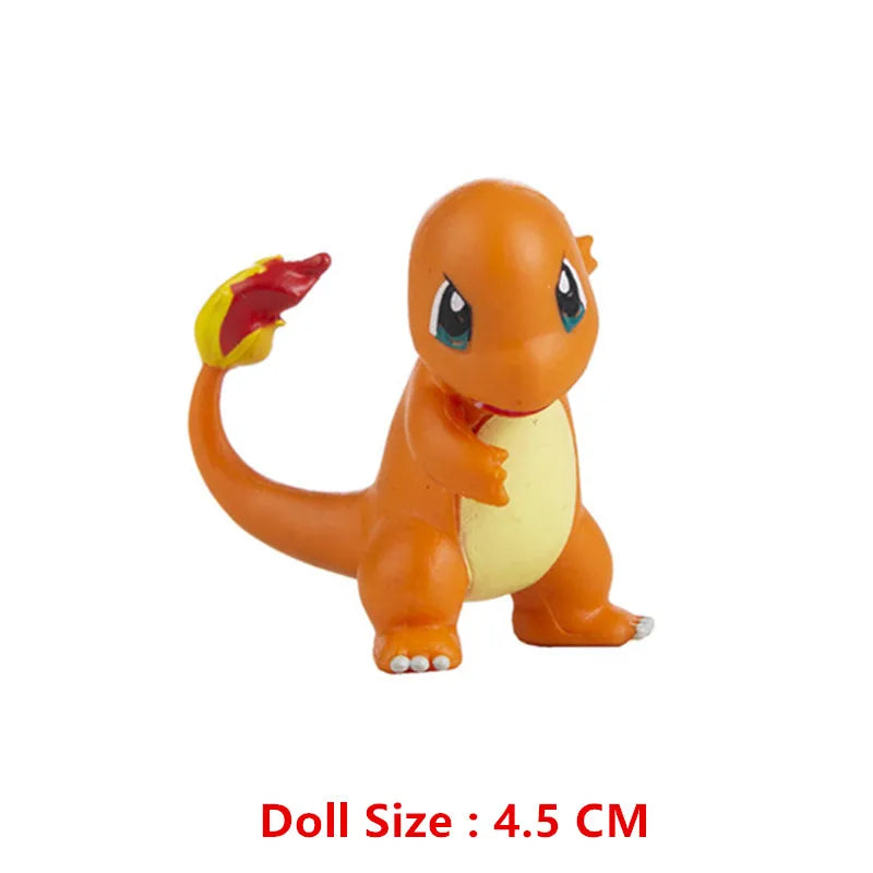 Pokemon 4-13Cm nouveaux dessins animés film figurine Pikachu Mewtwo Charmander Blastoise Gurado modèle d'action pour animaux de compagnie jouet cadeaux