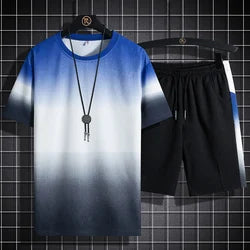 Summer T-Shirt Shorts Male Casual