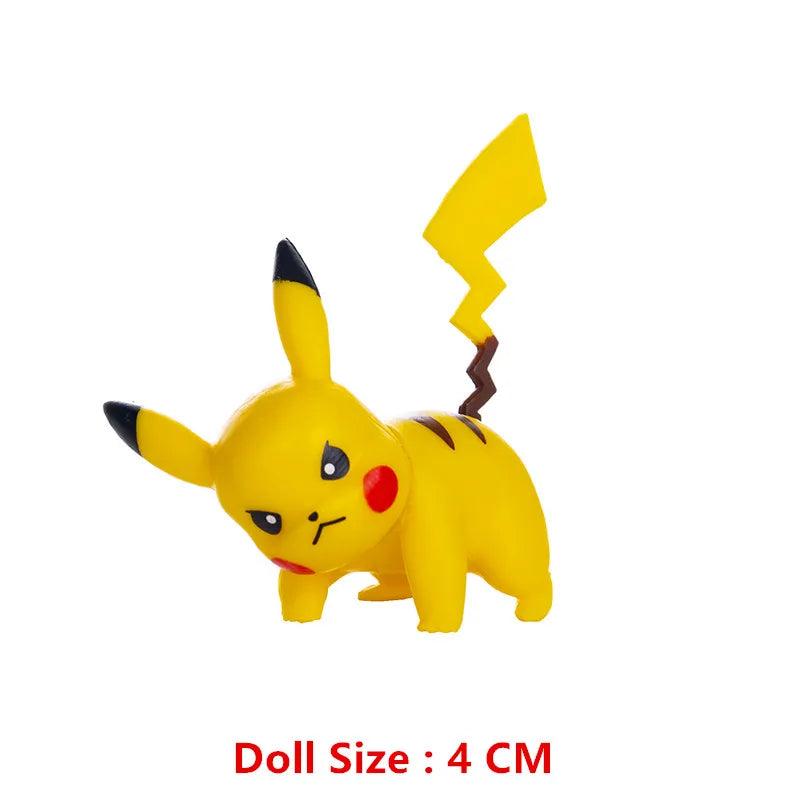 Pokemon 4-13Cm nouveaux dessins animés film figurine Pikachu Mewtwo Charmander Blastoise Gurado modèle d'action pour animaux de compagnie jouet cadeaux