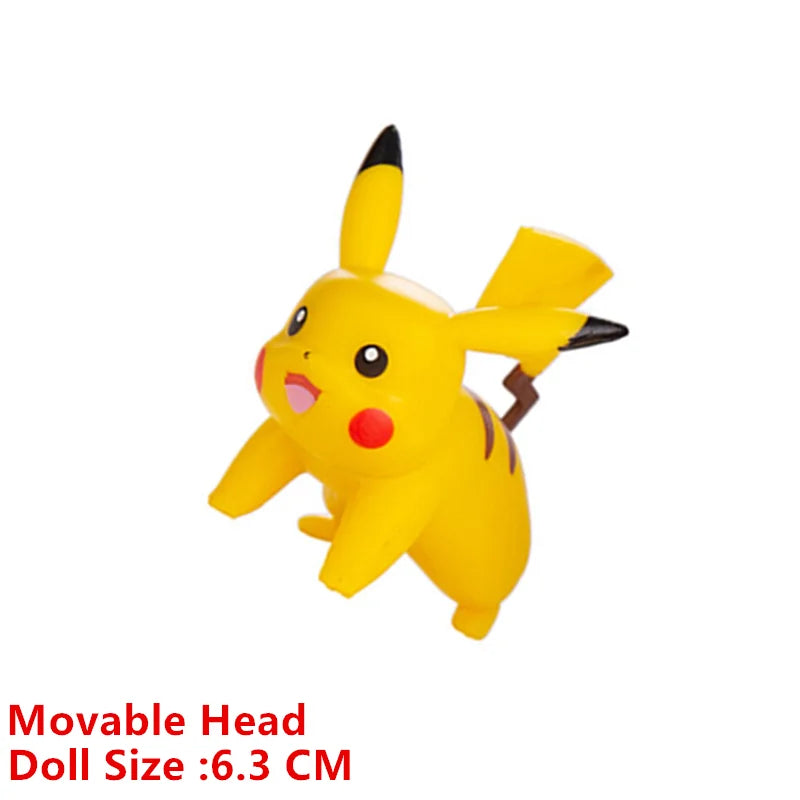 Pokemon 4-13Cm nouveaux dessins animés film figurine Pikachu Mewtwo Charmander Blastoise Gurado modèle d'action pour animaux de compagnie jouet cadeaux