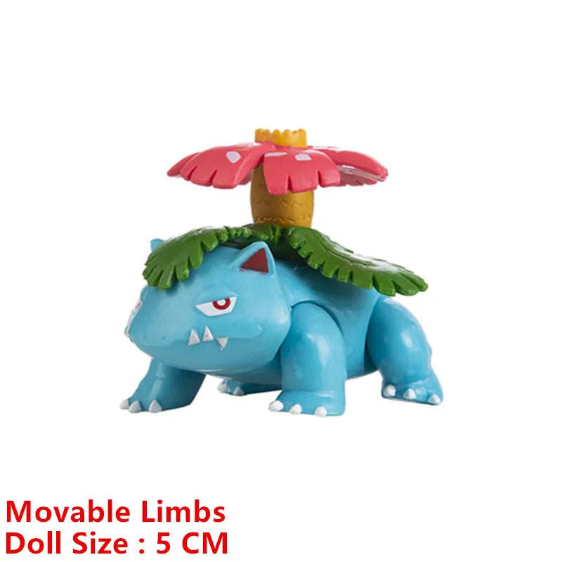 Pokemon 4-13Cm nouveaux dessins animés film figurine Pikachu Mewtwo Charmander Blastoise Gurado modèle d'action pour animaux de compagnie jouet cadeaux
