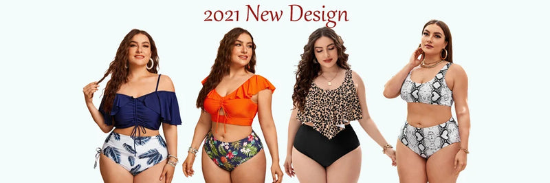 Maillot de bain deux pièces pour femmes, grande taille, soutien-gorge Push Up, culotte taille haute, grandes tailles, vêtements de plage, modèle nouveau 2023
