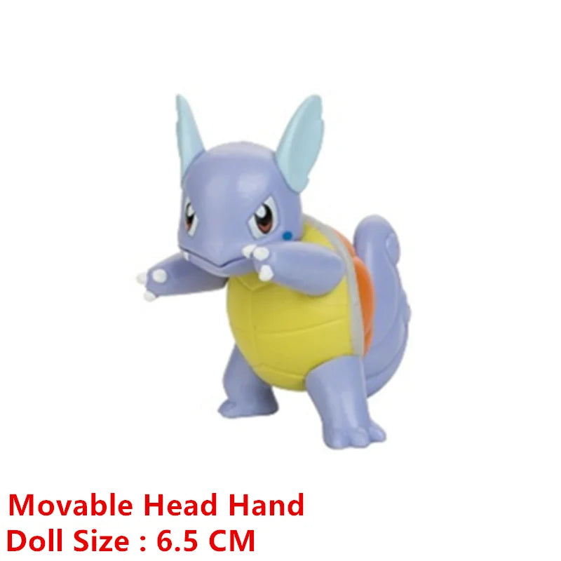 Pokemon 4-13Cm nouveaux dessins animés film figurine Pikachu Mewtwo Charmander Blastoise Gurado modèle d'action pour animaux de compagnie jouet cadeaux