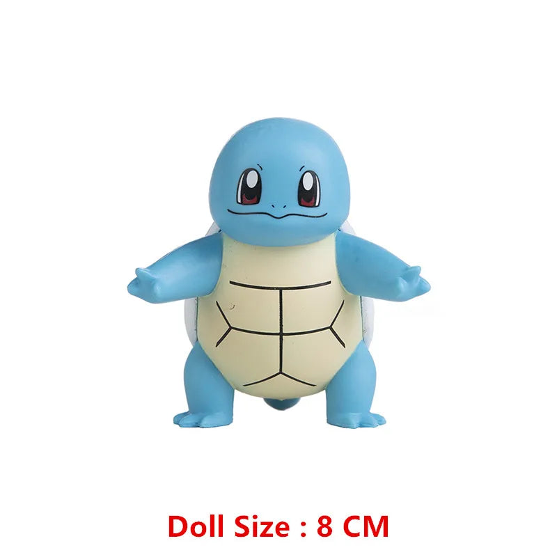 Pokemon 4-13Cm nouveaux dessins animés film figurine Pikachu Mewtwo Charmander Blastoise Gurado modèle d'action pour animaux de compagnie jouet cadeaux