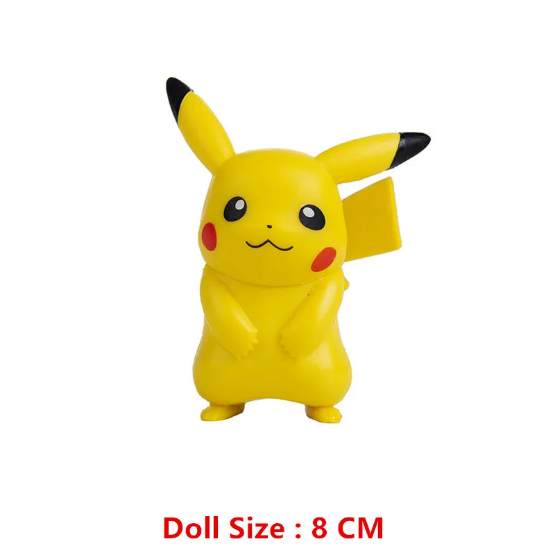 Pokemon 4-13Cm nouveaux dessins animés film figurine Pikachu Mewtwo Charmander Blastoise Gurado modèle d'action pour animaux de compagnie jouet cadeaux