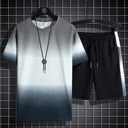 Summer T-Shirt Shorts Male Casual