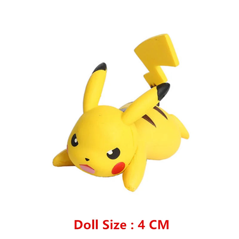 Pokemon 4-13Cm nouveaux dessins animés film figurine Pikachu Mewtwo Charmander Blastoise Gurado modèle d'action pour animaux de compagnie jouet cadeaux