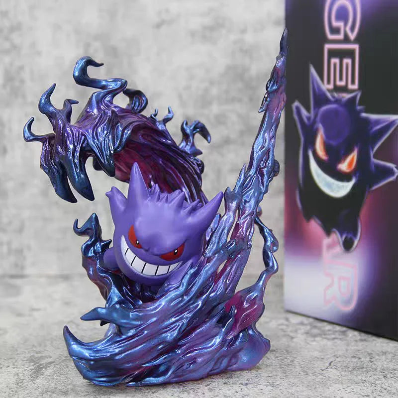 19cm Pokemon Gengar Anime Figure fantôme griffe figurine jeu Statue PVC à collectionner Kawaii modèle cadeaux bureau décor poupées jouets