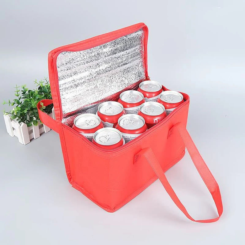 Sac isotherme Portable pour déjeuner, isolation pliante, sac de glace pour pique-nique, sac thermique pour aliments, porte-boissons, sacs isolés, sac de livraison de nourriture