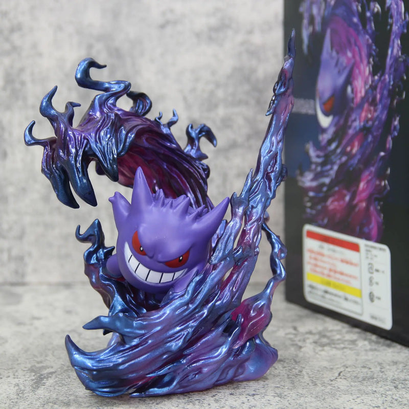 19cm Pokemon Gengar Anime Figure fantôme griffe figurine jeu Statue PVC à collectionner Kawaii modèle cadeaux bureau décor poupées jouets