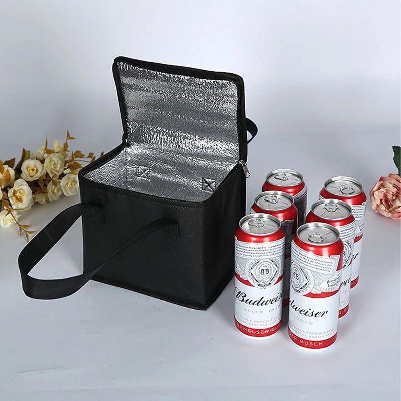 Sac isotherme Portable pour déjeuner, isolation pliante, sac de glace pour pique-nique, sac thermique pour aliments, porte-boissons, sacs isolés, sac de livraison de nourriture