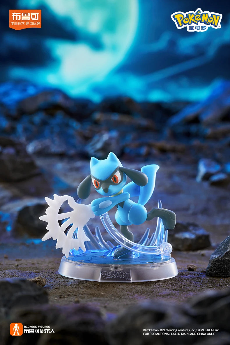 BLOKEES Original POKEMON blocs de construction Pikachu Charmander Psycanard Sprigatito Eevee Lucario Pokémon figurine jouets cadeau