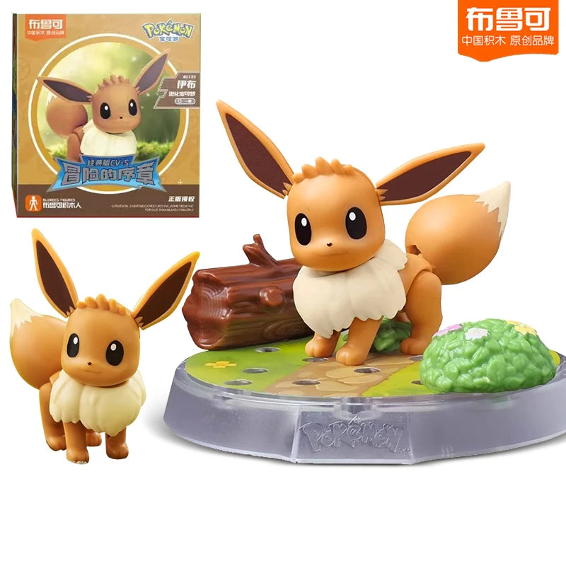 BLOKEES Original POKEMON blocs de construction Pikachu Charmander Psycanard Sprigatito Eevee Lucario Pokémon figurine jouets cadeau