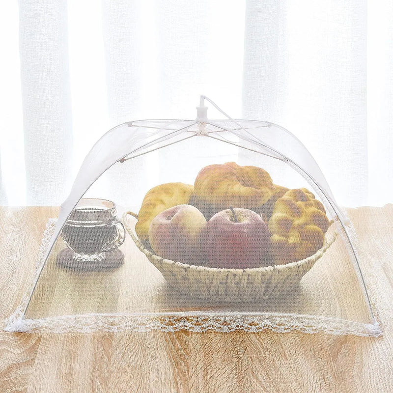 Couverture alimentaire en maille pliable et lavable, couverture de Tables anti-insectes