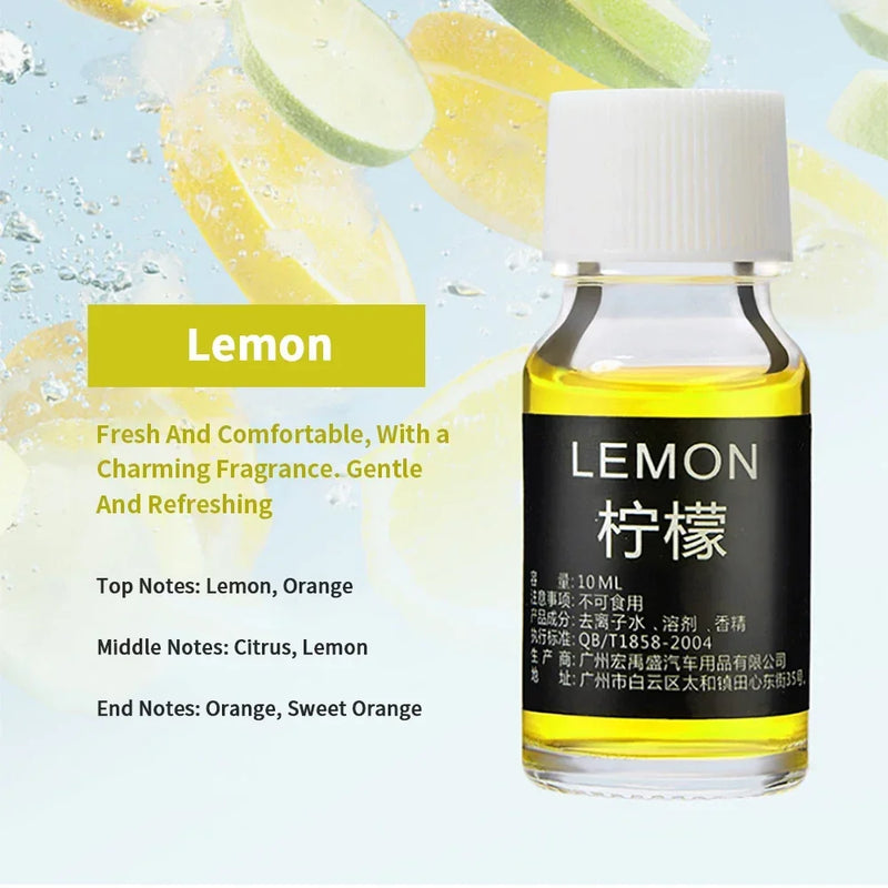 18 saveurs huiles essentielles pour diffuseur d'arôme humidificateur d'air maison soluble dans l'eau 10ml désodorisant parfums huile de parfum parfum