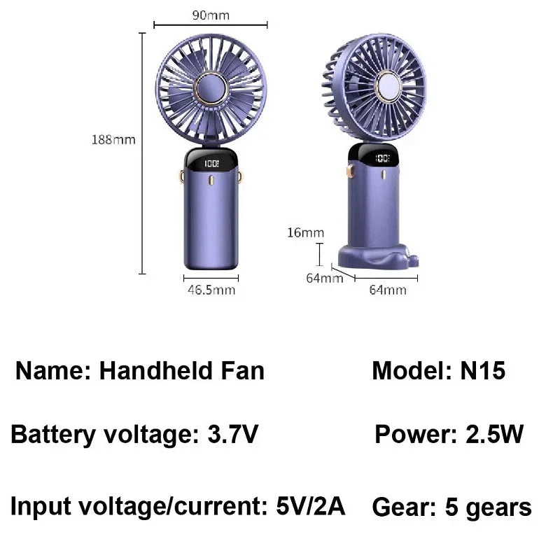 Déterminer mini ventilateur portable