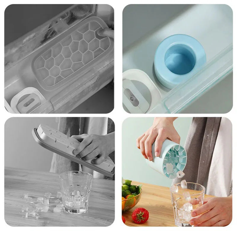Moule à glaçons rond en Silicone