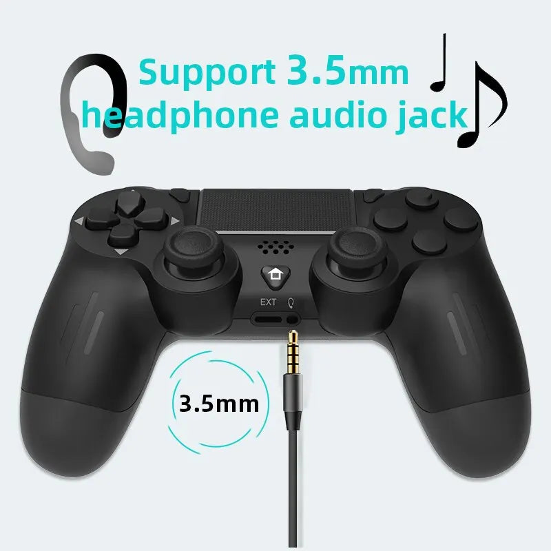 DATA FROG-Manette de jeu sans fil compatible Bluetooth, manette de jeu pour PS4