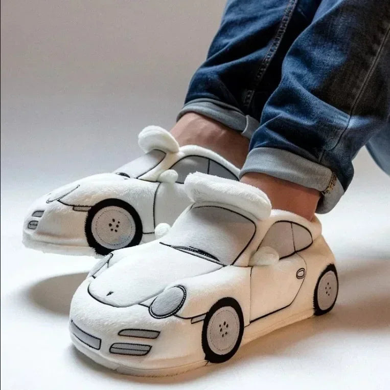 2025 nouveau pour BMW Porsche course pantoufles en peluche jouet chaussures en coton