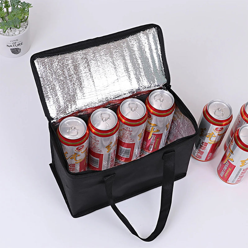 Sac isotherme Portable pour déjeuner, isolation pliante, sac de glace pour pique-nique, sac thermique pour aliments, porte-boissons, sacs isolés, sac de livraison de nourriture