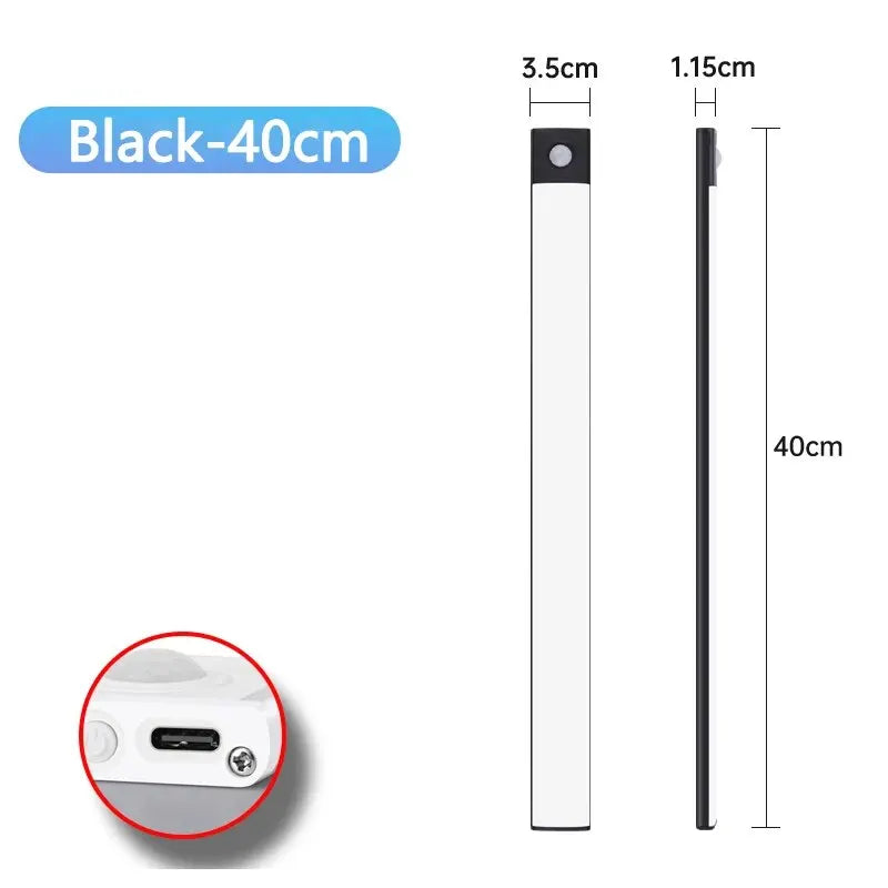 Lumières d'armoire à LED avec capteur de mouvement, USB sans fil- livraison gratuite