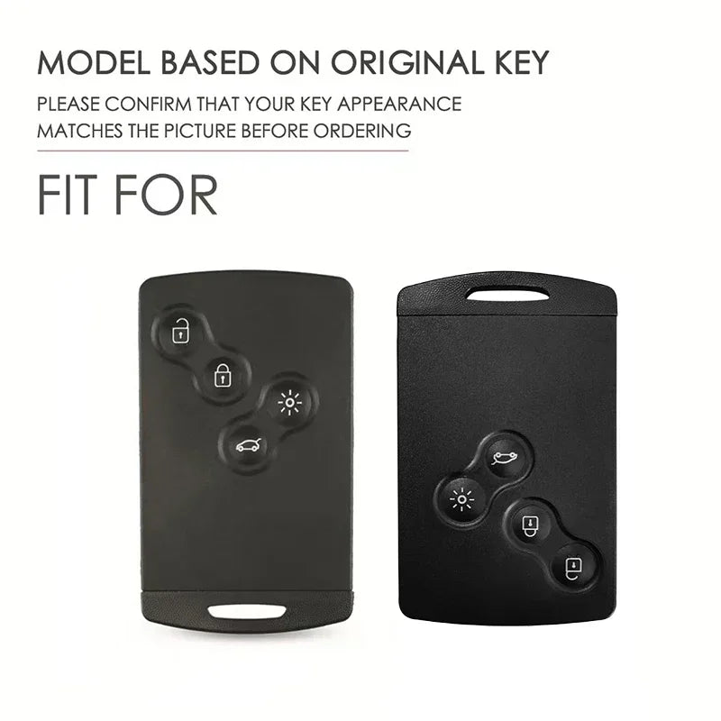 Housse de clé de voiture en Silicone à 4 boutons, pour Renault