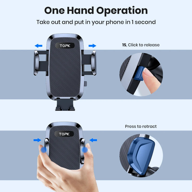 TOPK-Support de téléphone portable universel pour voiture