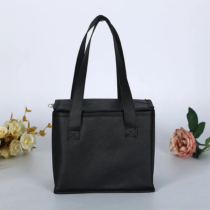 Sac isotherme Portable pour déjeuner, isolation pliante, sac de glace pour pique-nique, sac thermique pour aliments, porte-boissons, sacs isolés, sac de livraison de nourriture