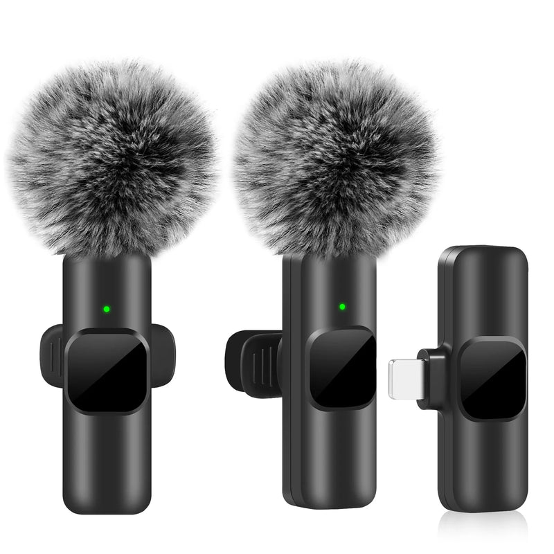 Microphone Lavalier sans fil pour iPhone et Android, mini micro statique, audio et vidéo, ordinateur portable, jeux en direct, téléphone portable, nouveau