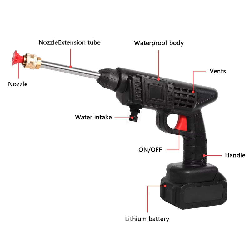 50Bar sans fil haute pression levier lavage pistolet à eau de pulvérisation lavage de voiture pression eau Machine à laver pour Makita 24V batterie