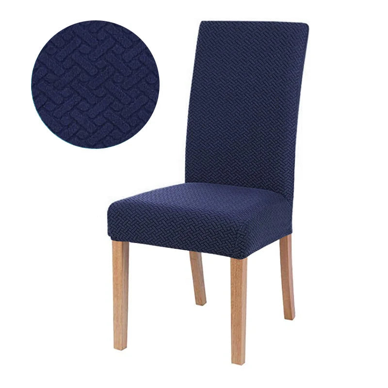 Housse de chaise de salle à manger élastique, extensible et épaisse, en Jacquard, pour salle à manger, cuisine, hôtel, Banquet de mariage