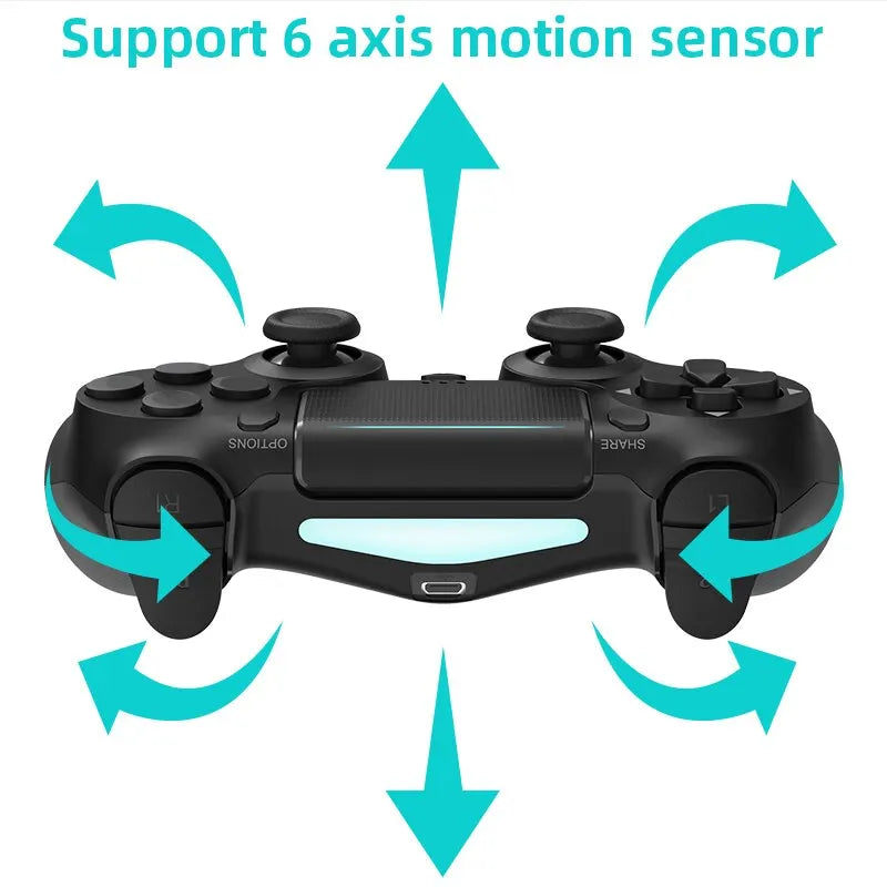 DATA FROG-Manette de jeu sans fil compatible Bluetooth, manette de jeu pour PS4